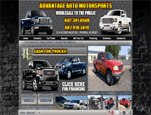 Tablet Screenshot of advantageautomotorsports.com